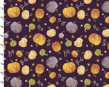Too Cute to Spook - Pumpkin Spice Purple from 3 Wishes Fabric