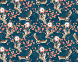 Night Owls - Owls on Trees Navy by Kathleen Francour from Studio E Fabrics