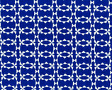 Folk Modern - Circles Blue by Ellen Luckett Baker from Kokka Fabrics