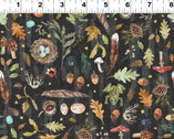 Autumnity - Nature Trail Dark by Esther Fallon Lau from Clothworks Fabric