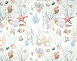 Coral Shellfish CANVAS 55 Inch from Verhees Fabric
