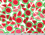 Sweetness - Watermelon Slices White Cherry from Robert Kaufman Fabrics