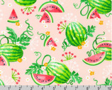 Sweetness - Watermelon Vines Pink from Robert Kaufman Fabrics