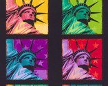 Patriots - Statue of Liberty Bright PANEL 24 Inches from Robert Kaufman Fabrics