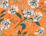 Fancy - Louse Floral Yellow Orange by Dylan Mierzwinski from Windham Fabrics