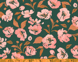 Fancy - Flora Floral Dk Green by Dylan Mierzwinski from Windham Fabrics
