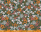 Fancy - Dainty Floral Dk Green by Dylan Mierzwinski from Windham Fabrics