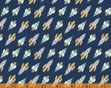 Space Explorer - Rockets Space Navy by Whistler Studios from Windham Fabrics