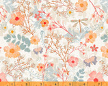 Forest Fairies - Flower Field White by Katherine Quinn from Windham Fabrics