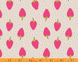 Sew Good - Strawberries Beige by Deborah Fisher from Windham Fabrics
