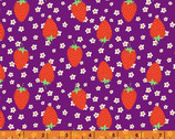 Sew Good - Strawberries Purple by Deborah Fisher from Windham Fabrics