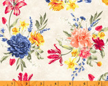 Delilah - Spring Florals Ivory by Whistler Studios from Windham Fabrics
