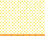 Bathing Beauties - Polka Dot White Yellow Dots by Whistler Studios from Windham Fabrics