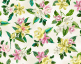 Lanai - Floral Allover Cream from Maywood Studio Fabric