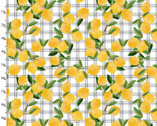 White Cottage Farm - Trailing Lemons White from 3 Wishes Fabric