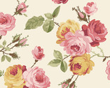 French Mill - French Rose Natural from Andover Fabrics