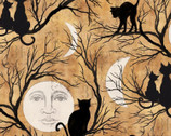 Holiday - Cat Silhouette from Springs Creative Fabric