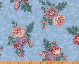 Bedford - Floral Bouquets Lt Blue by Mary Koval from Windham Fabrics