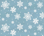 Monthly Placemats - Snowflakes Aqua Blue from Riley Blake Fabric