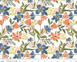 With a Flourish - Floral Main Cream by Simple Simon and Company from Riley Blake Fabric