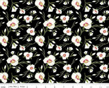 The Beehive State - Lilies Black by Shealeen Louise from Riley Blake Fabric