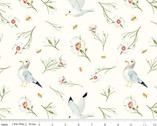 The Beehive State - Main Bird Floral Cloud by Shealeen Louise from Riley Blake Fabric