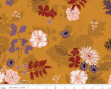 Maple - Main Floral Gold by Gabrielle Neil Design from Riley Blake Fabric