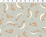 Guess How Much I Love You - Sleepy Hares Lt Taupe by Anita Jeram from Clothworks Fabric