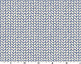 Nightfall - Basket Weave Cream Navy from Maywood Studio Fabric
