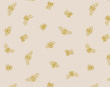 Honey Bee - Bees Soft Pink from Lewis and Irene Fabric
