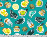 Chef’s Table - Oysters Seascape by Hennie Haworth from Robert Kaufman Fabrics