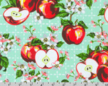 Apple Blossom - Apples and Blossoms Mint by Vanessa Lillrose and Linda Fitch from Robert Kaufman Fabrics