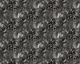 Into The Wild - Animal Print Gray by John Keeling from 3 Wishes Fabric