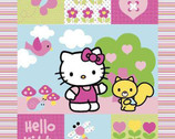 Sanrio Hello Kitty Patchwork Wallhanging 35" PANEL