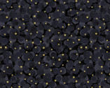 Celestial - Bumbleberries Stars Black Metallic from Lewis and Irene Fabric