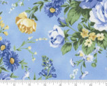 Summer Breeze - Large Floral Blue 33680 14 from Moda Fabrics