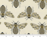 Meadowmere Metallic - Bees 48363 31M by Gingiber from Moda Fabrics