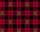 Christmas Cotton - Christmas Tree Plaid Red from Fabric Traditions Fabric