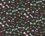 Christmas Cotton - Dog Bones from Fabric Traditions Fabric