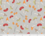Forest Family - Mushrooms Grey from P & B Textiles Fabric