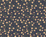 Treasured Threads - Dottie Floral Navy from Poppie Cotton Fabric