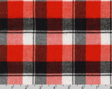 Seawool Heavy FLANNEL Plaid - Red 51 Inches Wide from Robert Kaufman Fabrics