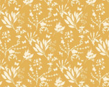 Desert Sway - Wildflower Silhouette Goldenrod from Dandelion Fabric and Co.