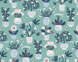 Sunshine Daydream - Love to Grow Turquoise by Sue Gibbins from Felicity Fabrics