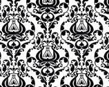 Queen of We’en - Distressed Damask White from Riley Blake Fabric
