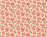 Delightful Department Store - Carol’s Roses Pink from Poppie Cotton Fabric