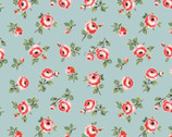 My Favorite Things - Rose Petals Blue from Poppie Cotton Fabric