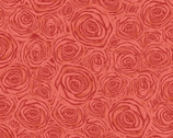 Moonlight Garden - Rosy Disposition Tonal Floral Red from RJR Fabrics
