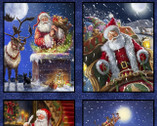 Christmas Eve Journey - Santa’s Journey PANEL 36 Inches from 3 Wishes Fabric