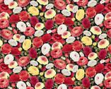 Flower Market - Small Flower Packed by Jessica Mundo from Henry Glass Fabric
